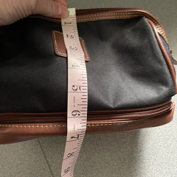 Ralph Lauren Black & Brown Canvas Cosmetic Bag - Picture 9 of 11